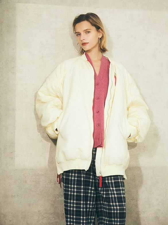 Tulle Stack Long MA-1 Blouson