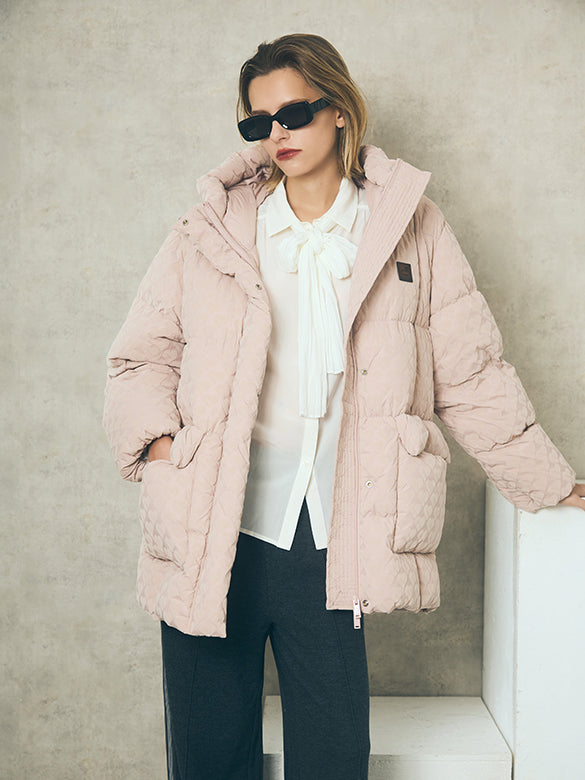 Monogram Pattern Down Coat