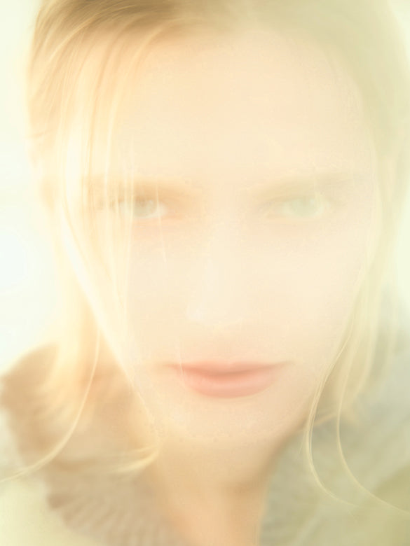 Plaid No-collar Wool Coat