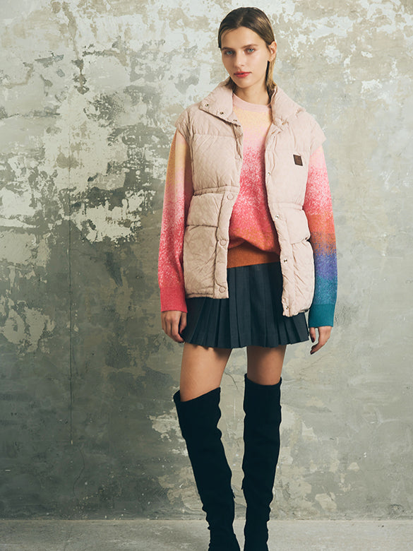 Graduation Color Knit Top