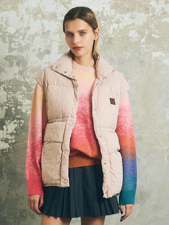 Monogram Pattern Down Vest