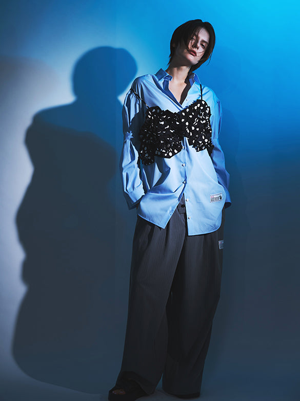 Layered Design Slacks Pants