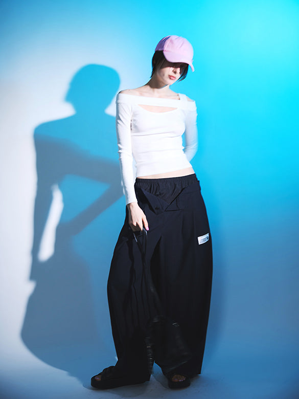 Layered Design Slacks Pants
