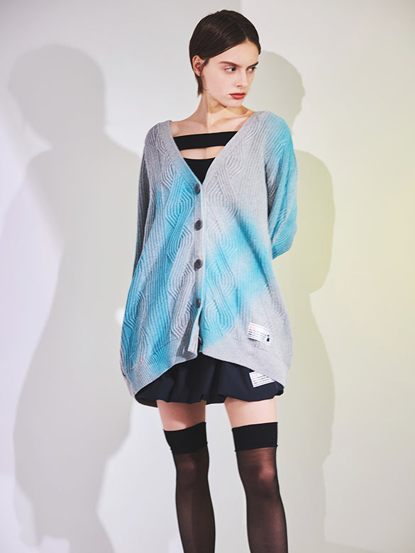 Off-shoulder Cut-out Design Knit Top