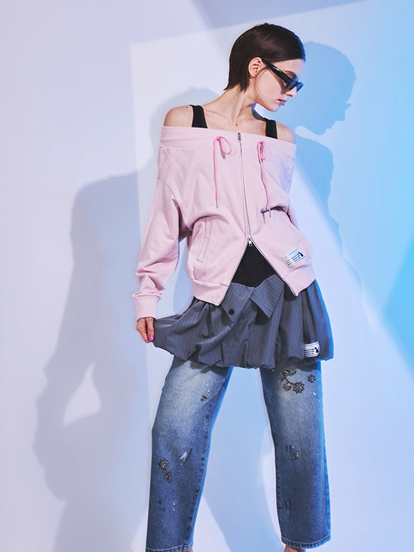 Layered Design Balloon Skirt