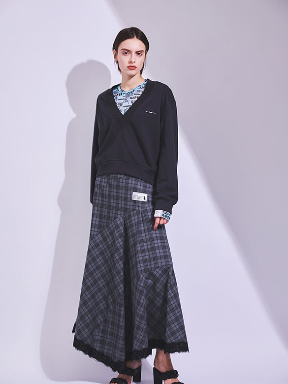 Printed Sheer Tulle Top