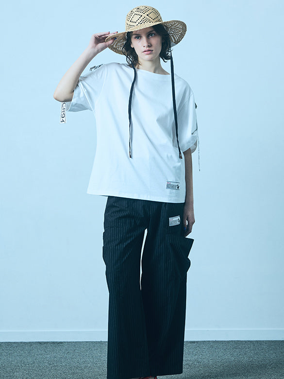 Printed Tape Design T-shirt