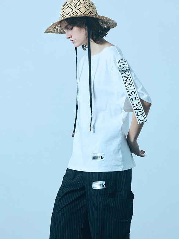 Printed Tape Design T-shirt