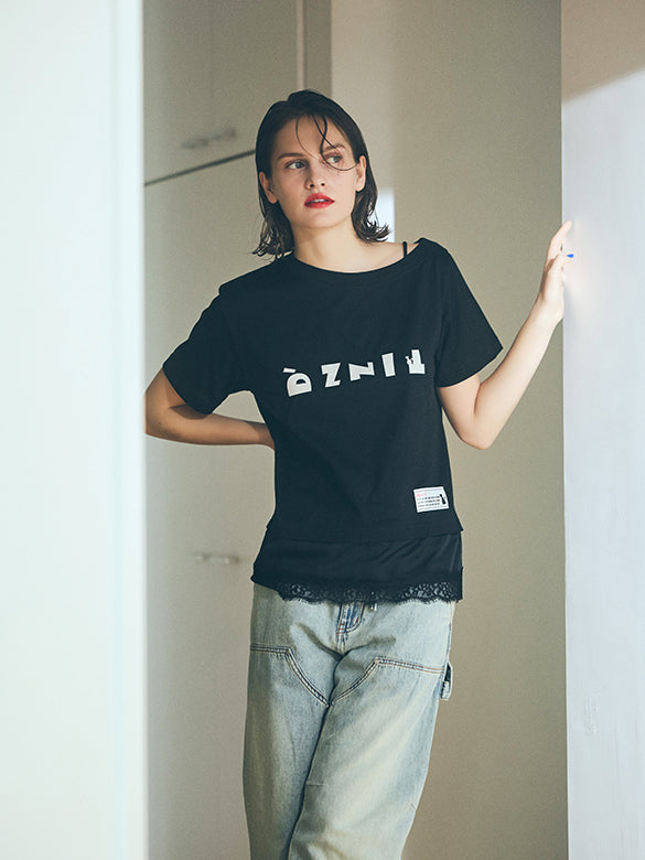 Lace Camisole Layered T-shirt