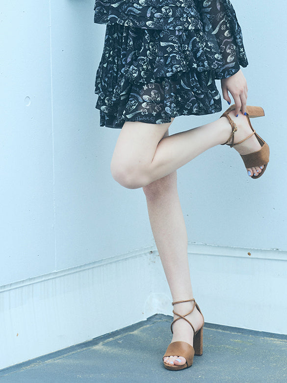 Printed Chiffon Skirt