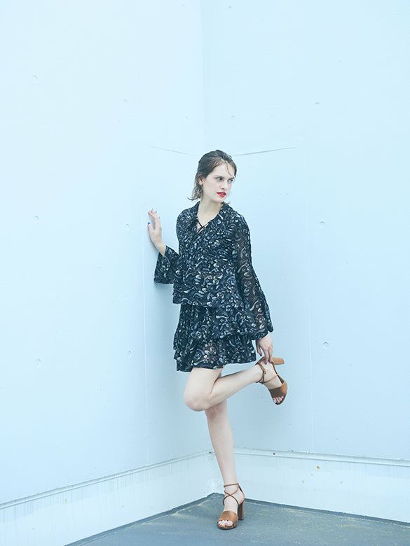 Printed Chiffon Skirt