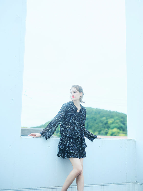 Printed Chiffon Blouse