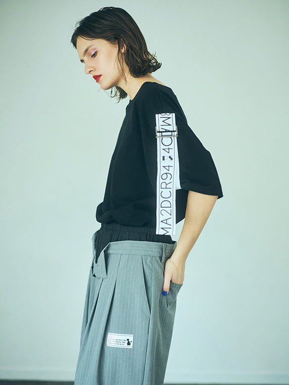 Printed Tape Design T-shirt