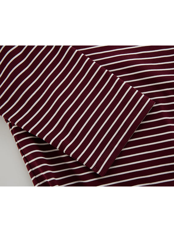 Waist Code Stripe Top