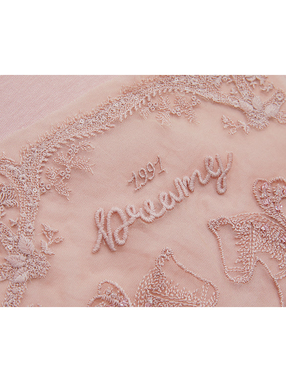 Unicorn Embroidery & Sequins T-shirt