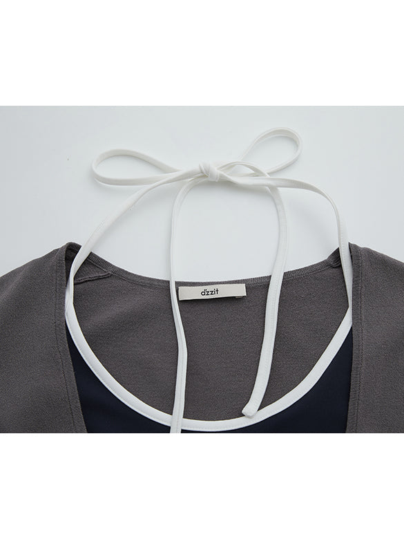 Layered Knit Top