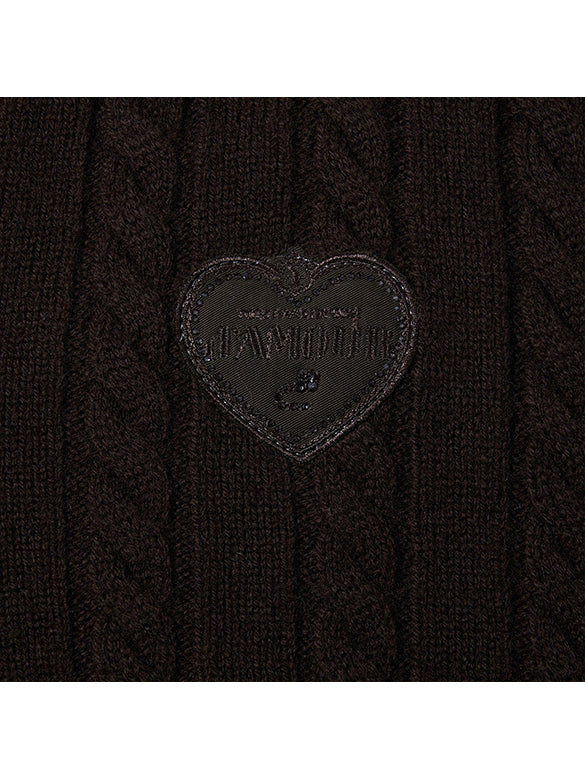 Shirt Layered V-neck Knit