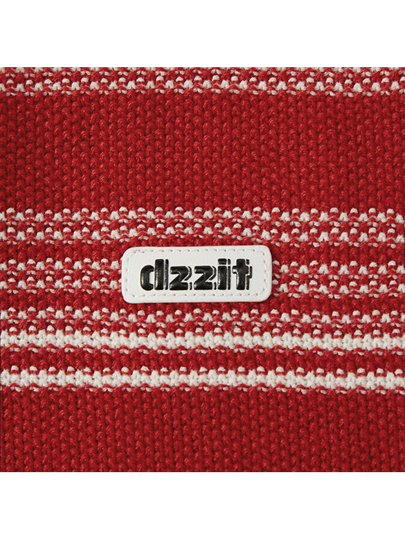 Random Pitch Stripe Polo Knit