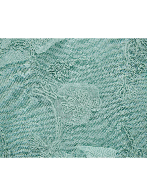 Flower Embroidery Knit Top