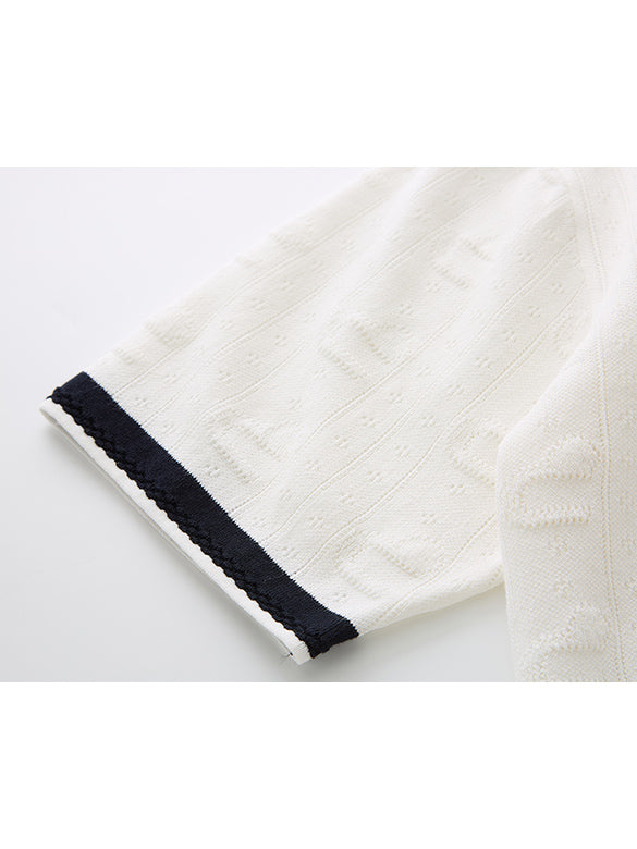 Bi-color Line Polo-Knit