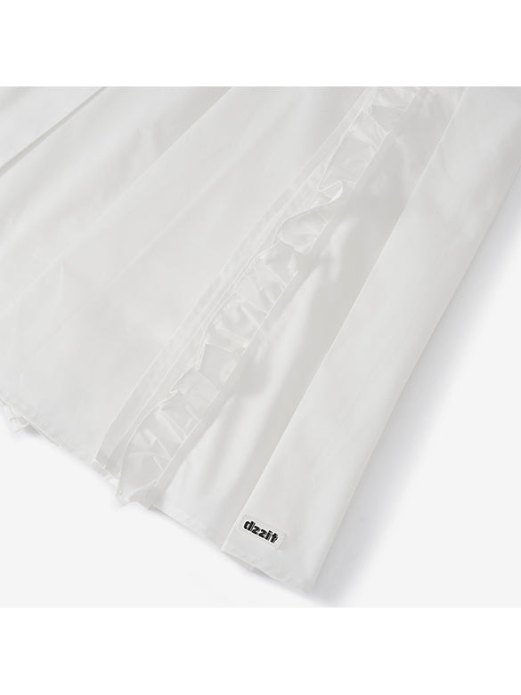 Frill Taffeta Skirt