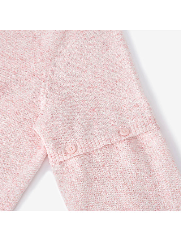 Button Sleeves Knit Cardigan