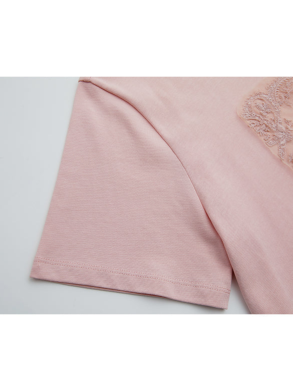 Unicorn Embroidery & Sequins T-shirt