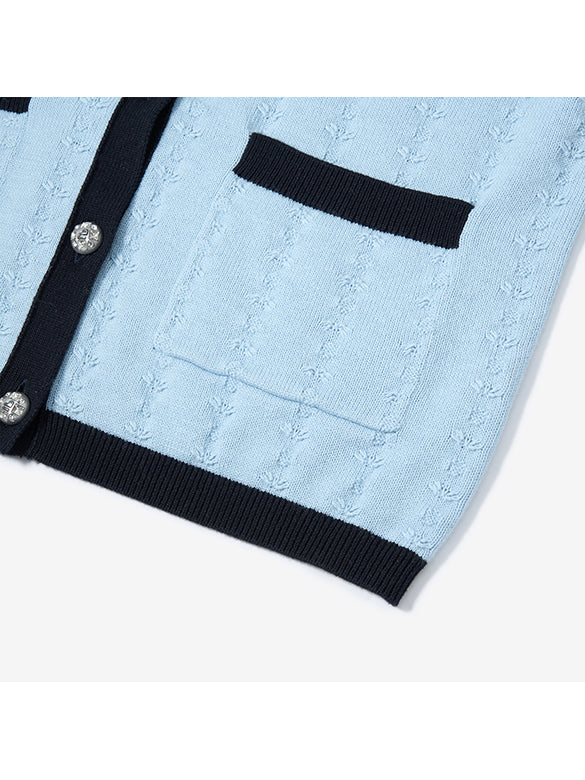 Piping Ensemble Knit Top