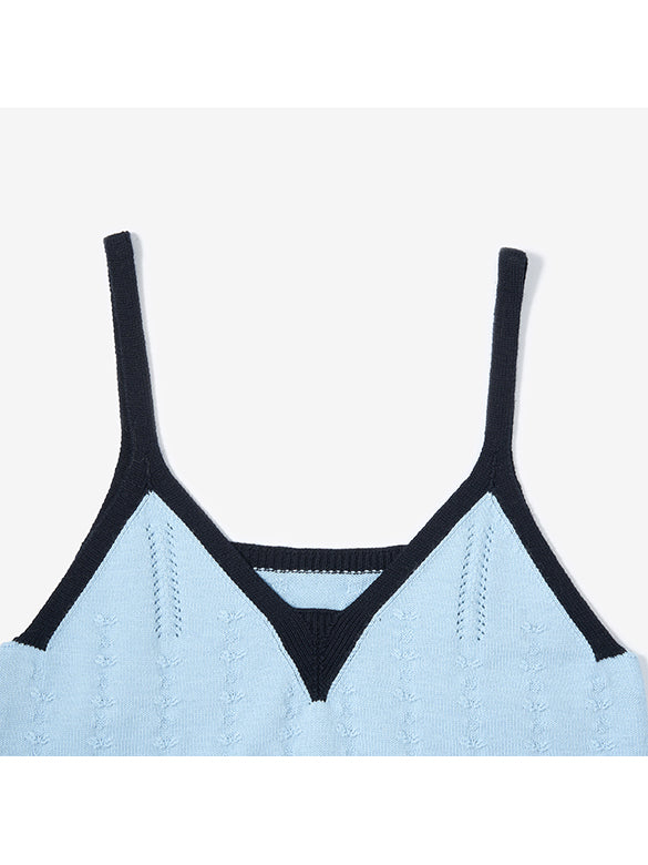 Piping Ensemble Knit Top