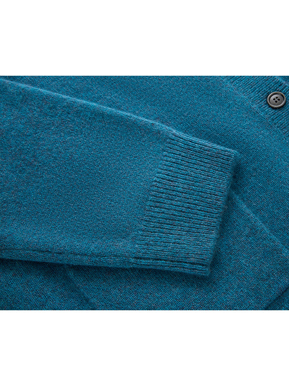 Asymmetry Design Color Knit Cardigan