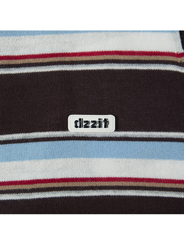 Retro Color Stripe Ensembles Knit