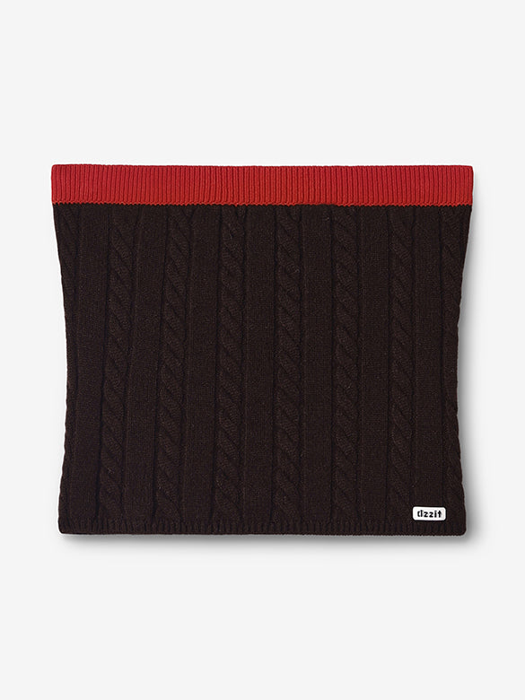 Bi-color Knit Bare Bustier