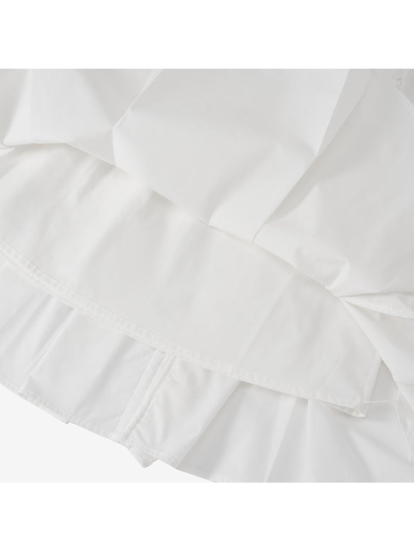 Frill Taffeta Skirt