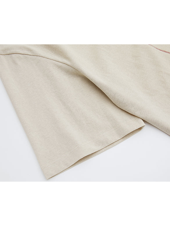 Printed & Beads T-shirt