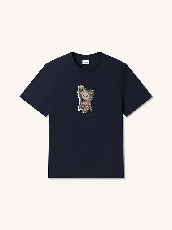 Character Design Embroidery T-shirt