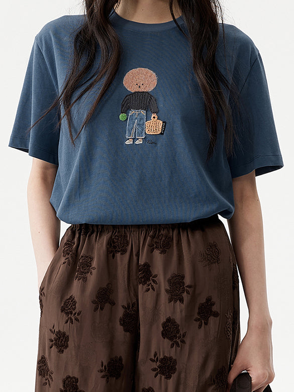Embroidery Character T-shirt
