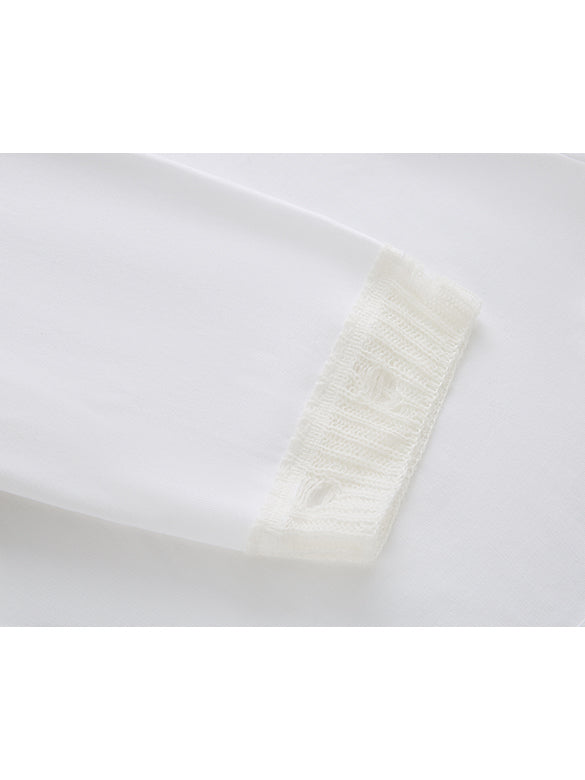 Animal Embroidery Long Sleeves T-shirt