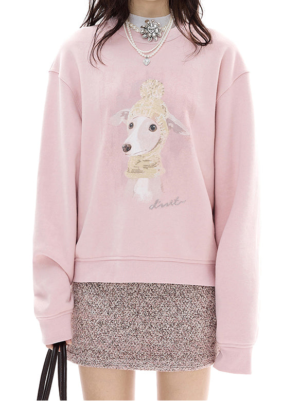 Dog Printed Sweatshirt