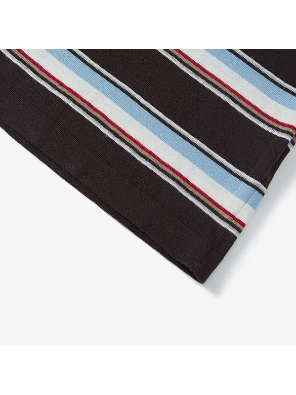 Retro Color Stripe Ensembles Knit