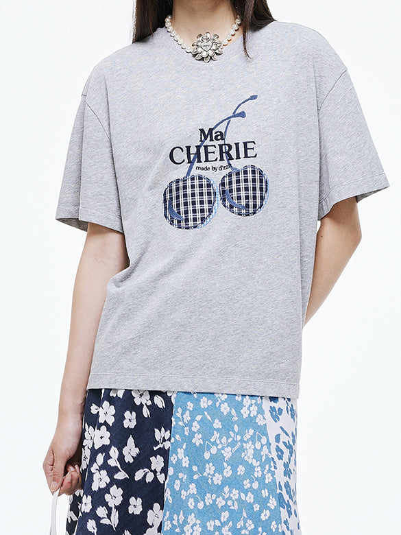 Embroidery Cherry T-shirt