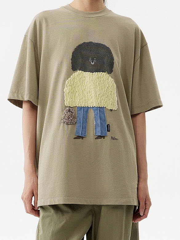 3D Embroidery Character T-shirt