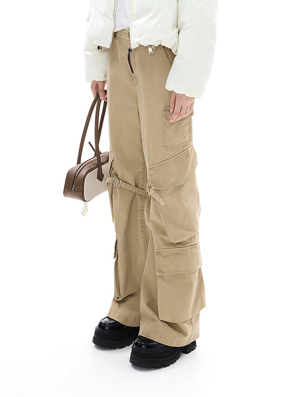 Strap Design Cargo Pants