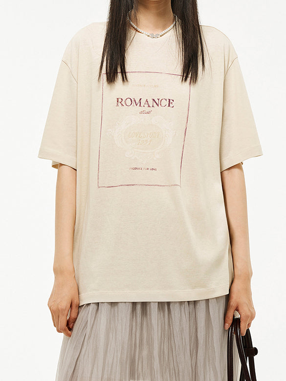 Printed & Beads T-shirt