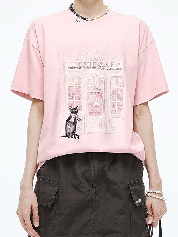 Beads Printed T-shirt