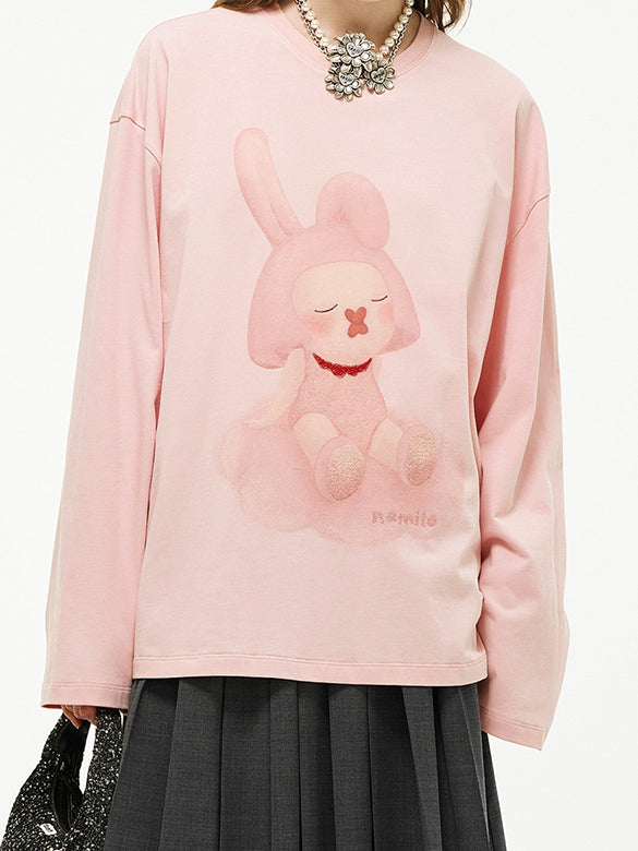 Character Printed Long Sleeves T-shirt