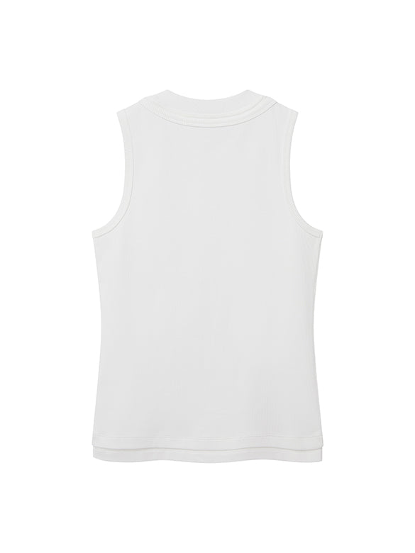 Layered Beads Tank-top