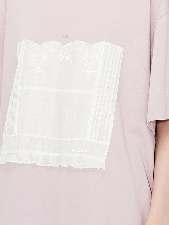 Mixed Material T-shirt