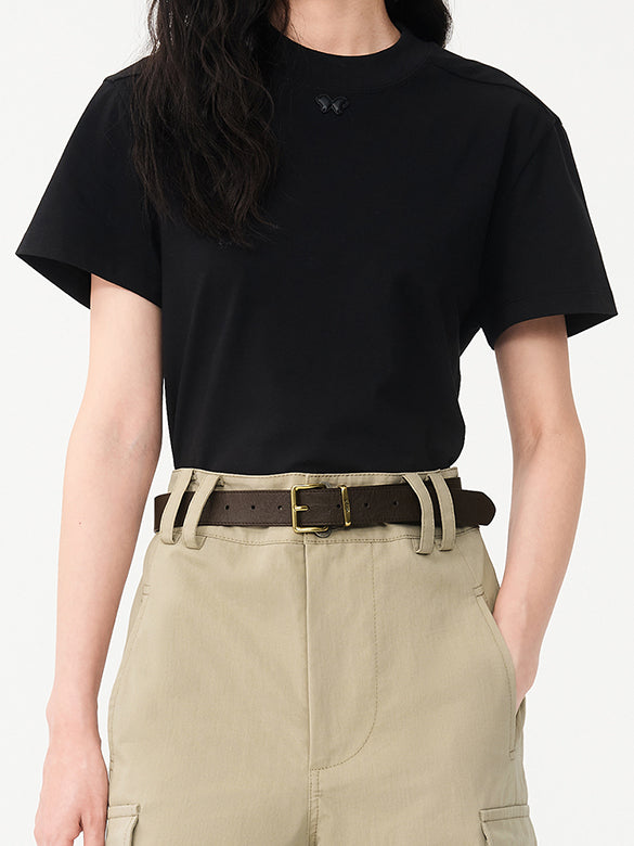 Butterfly One-point Compact T-shirt