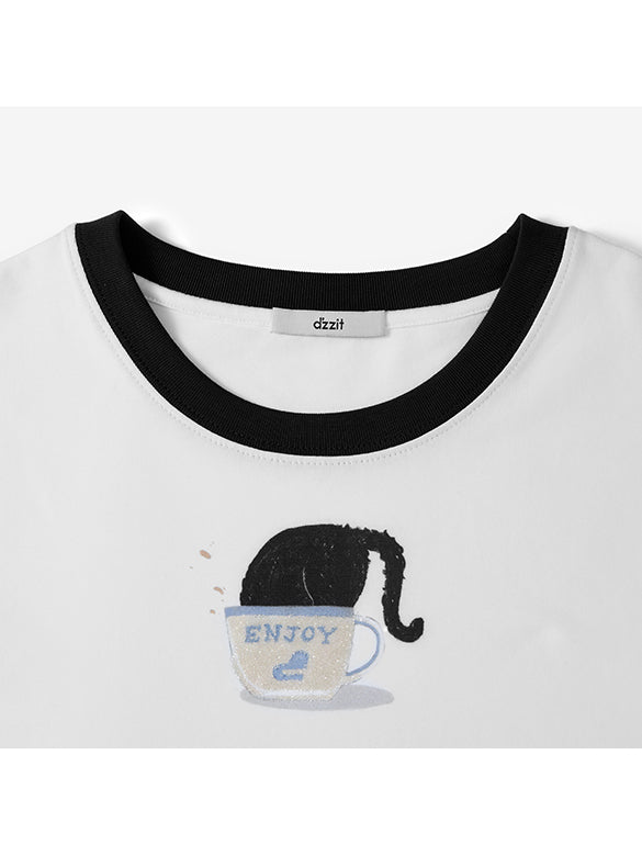 Beads Piping T-shirt
