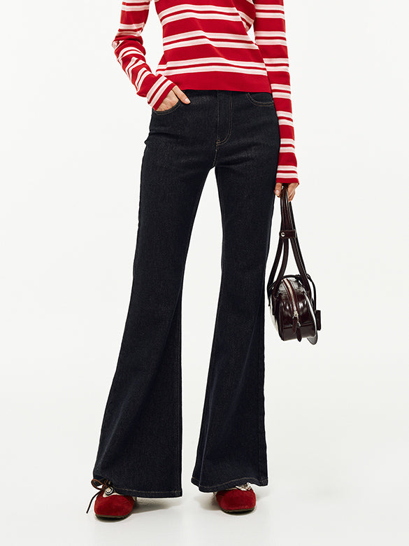 Flare Denim Pants